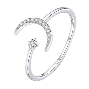 Host Pick 🌟925 Sterling Silver Crescent Ring